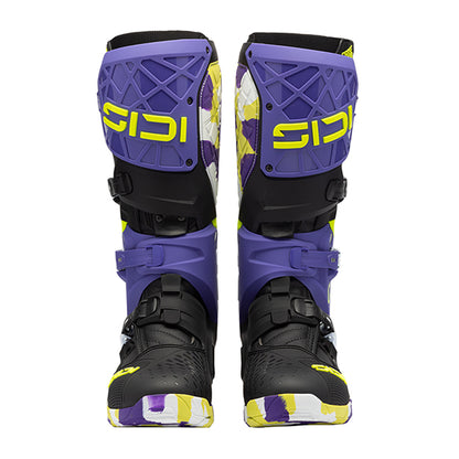 Crossair X Black & Purple Violet Motorcycle Boots