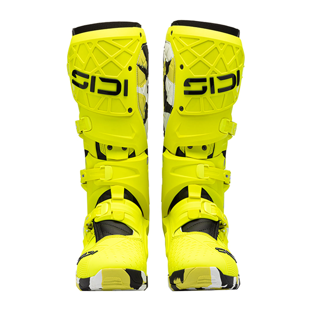 Crossair X RACR Limited Edition Fluorescent Yellow Motorcycle Boots