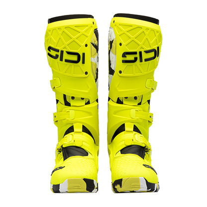 Crossair X RACR Limited Edition Fluorescent Yellow Motorcycle Boots