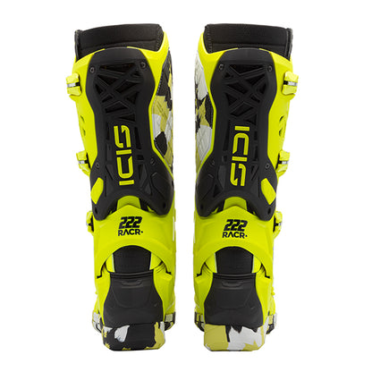 Crossair X RACR Limited Edition Fluorescent Yellow Motorcycle Boots