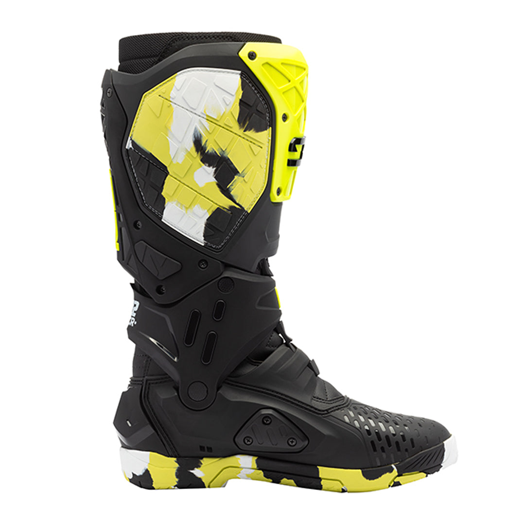 Crossair X RACR Limited Edition Black & Yellow Motorcycle Boots
