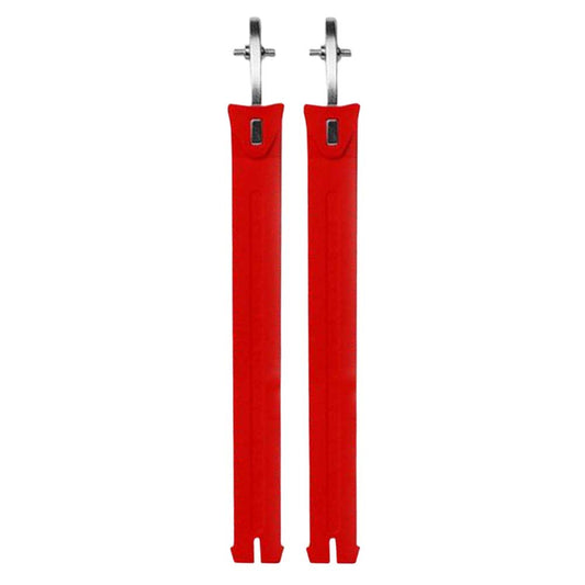 Pair of X-Long MX Red Fluorescent Strap For Pop Buckle