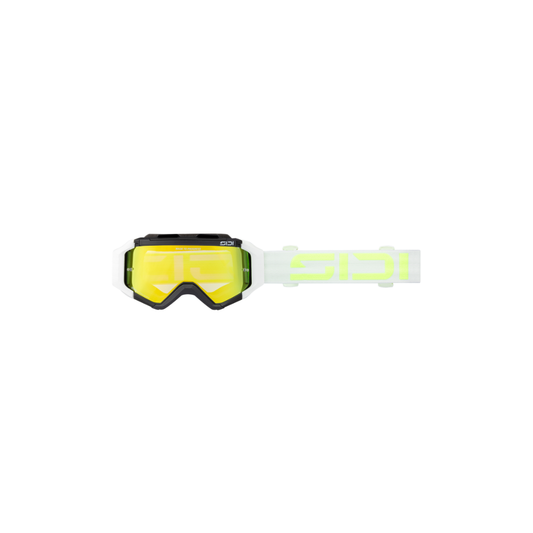 SIDI White, Fluo Yellow and gold Fulmen Mirror Goggles