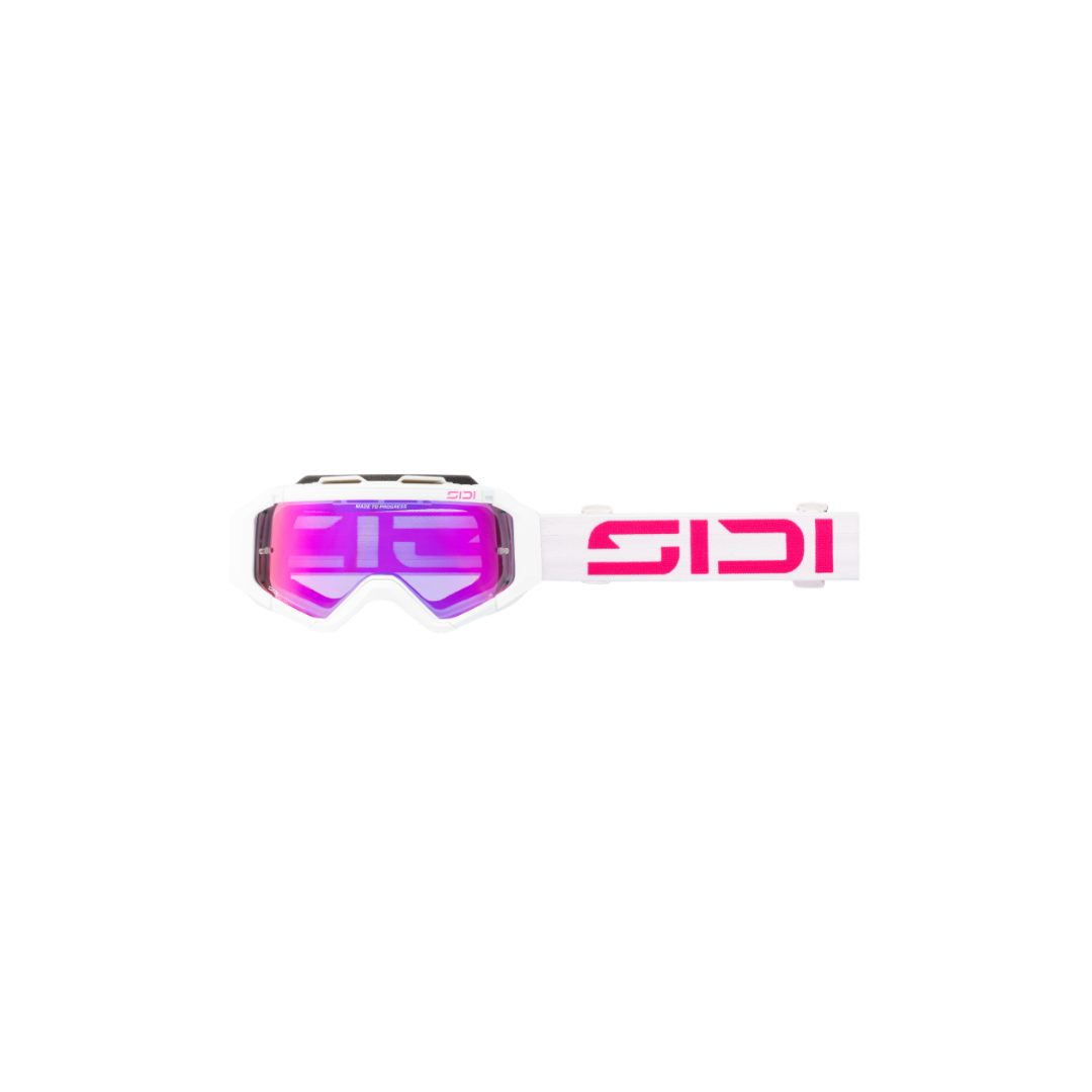 SIDI White and Pink Fulmen Mirror Goggles