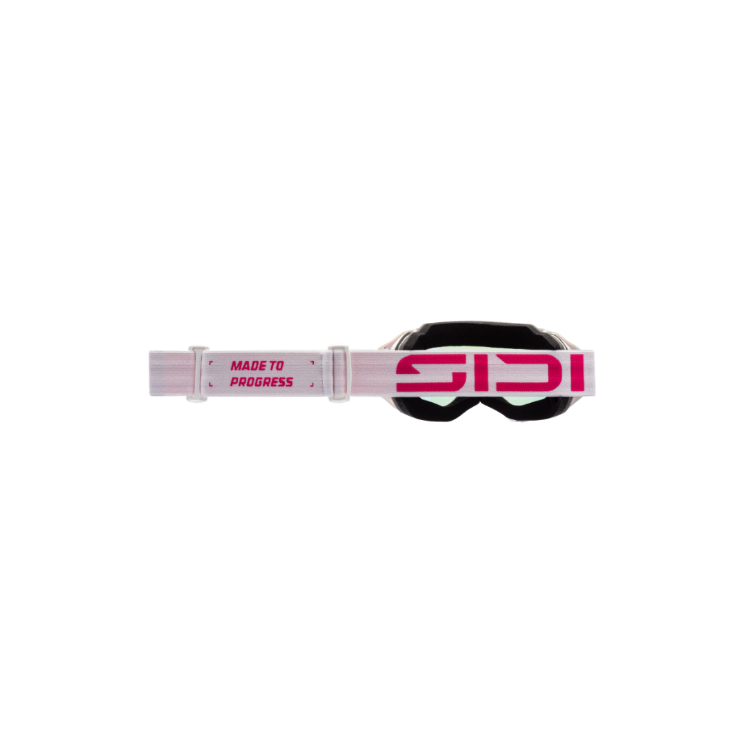 SIDI White and Pink Fulmen Mirror Goggles