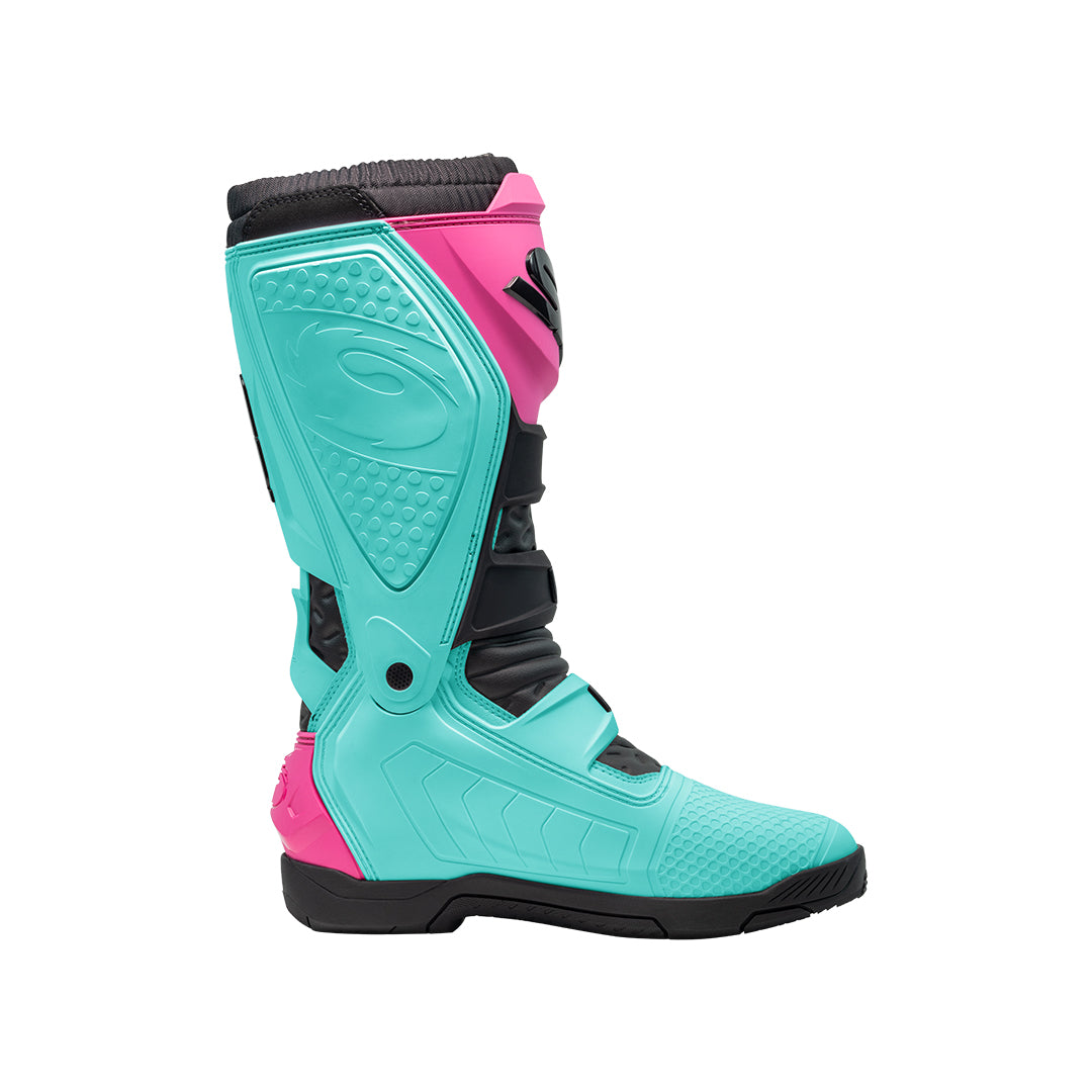 X-Power SC Mint, Black & Pink Motorcycle Boots