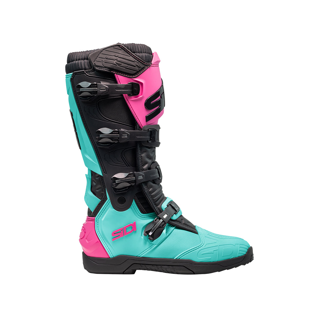 X-Power SC Mint, Black & Pink Motorcycle Boots