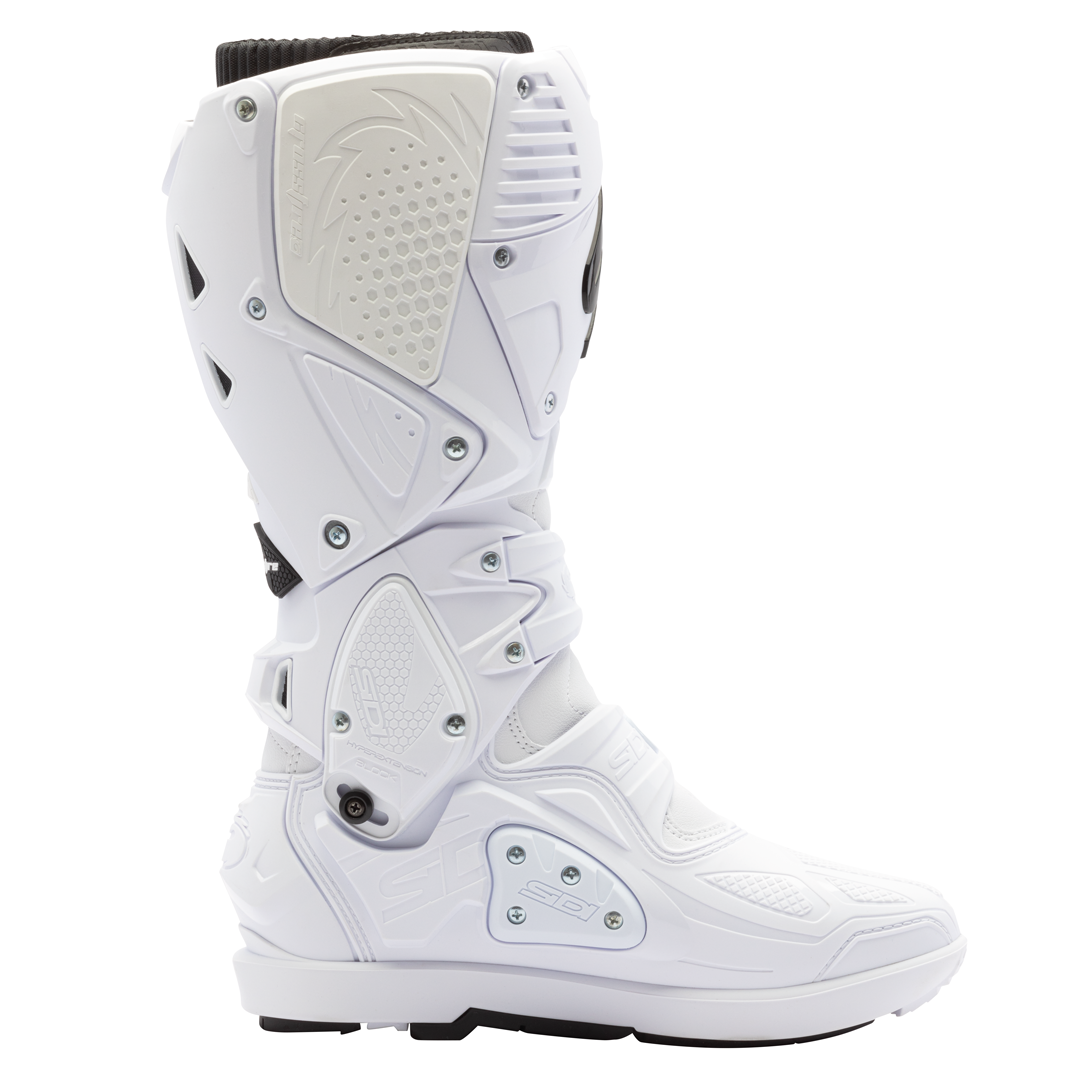Crossfire 3 SRS White & Black Motorcycle Boots