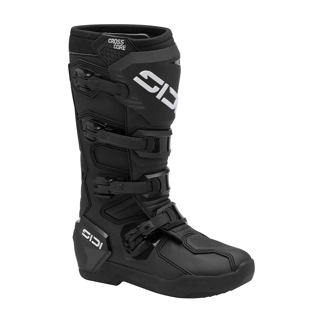 Crosscore Black Motorcycle Boots