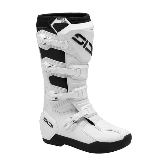 Crosscore White Motorcycle Boots