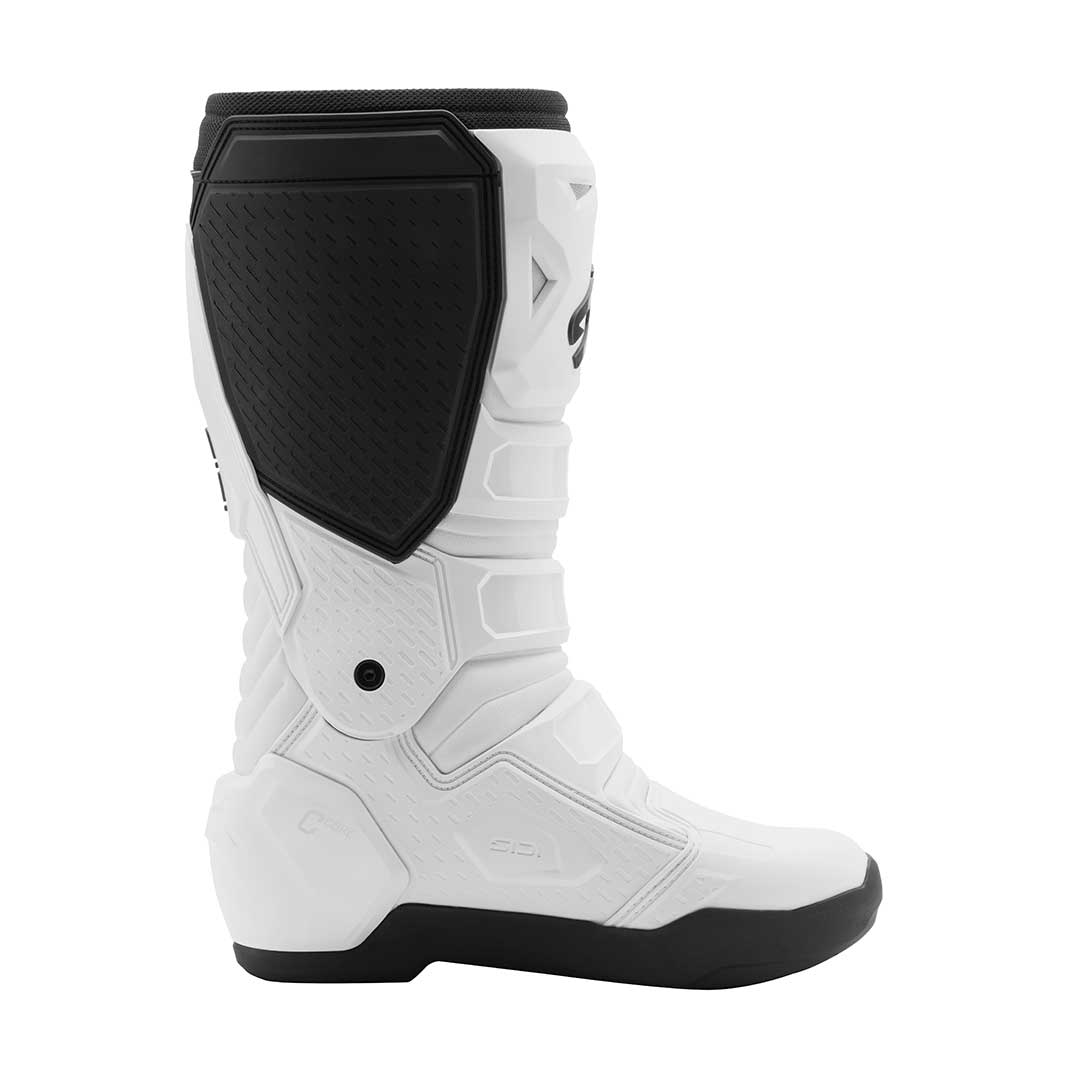Crosscore White Motorcycle Boots