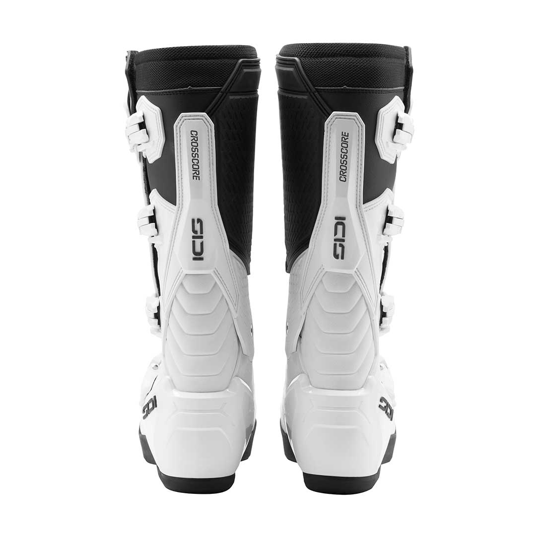 Crosscore White Motorcycle Boots