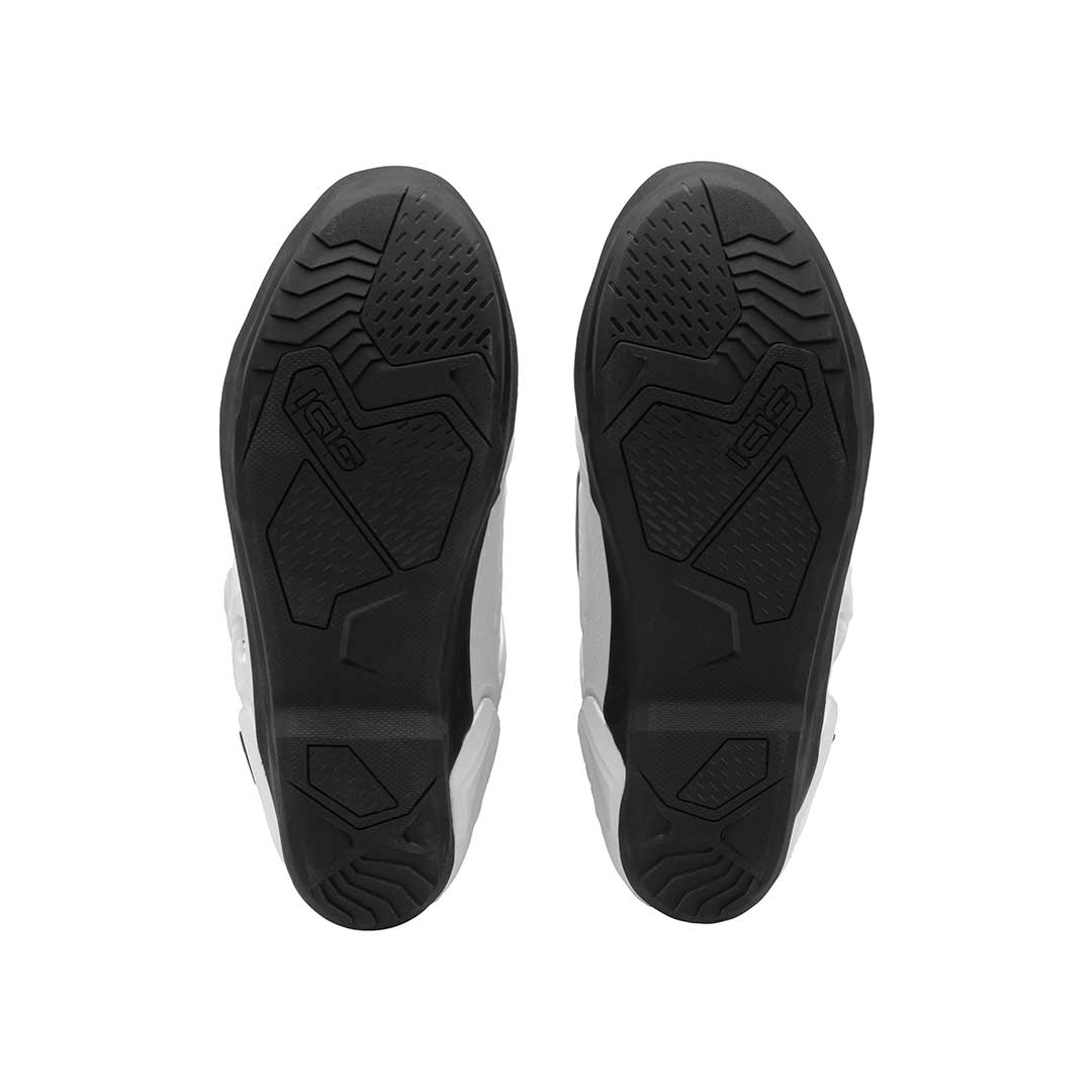 Crosscore White Motorcycle Boots