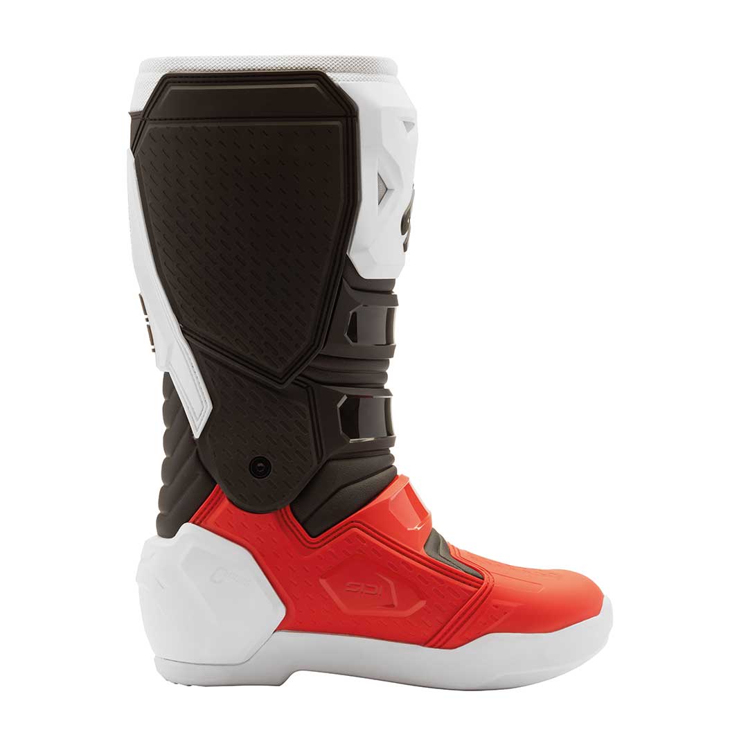 Crosscore Red, Black & White Motorcycle Boots