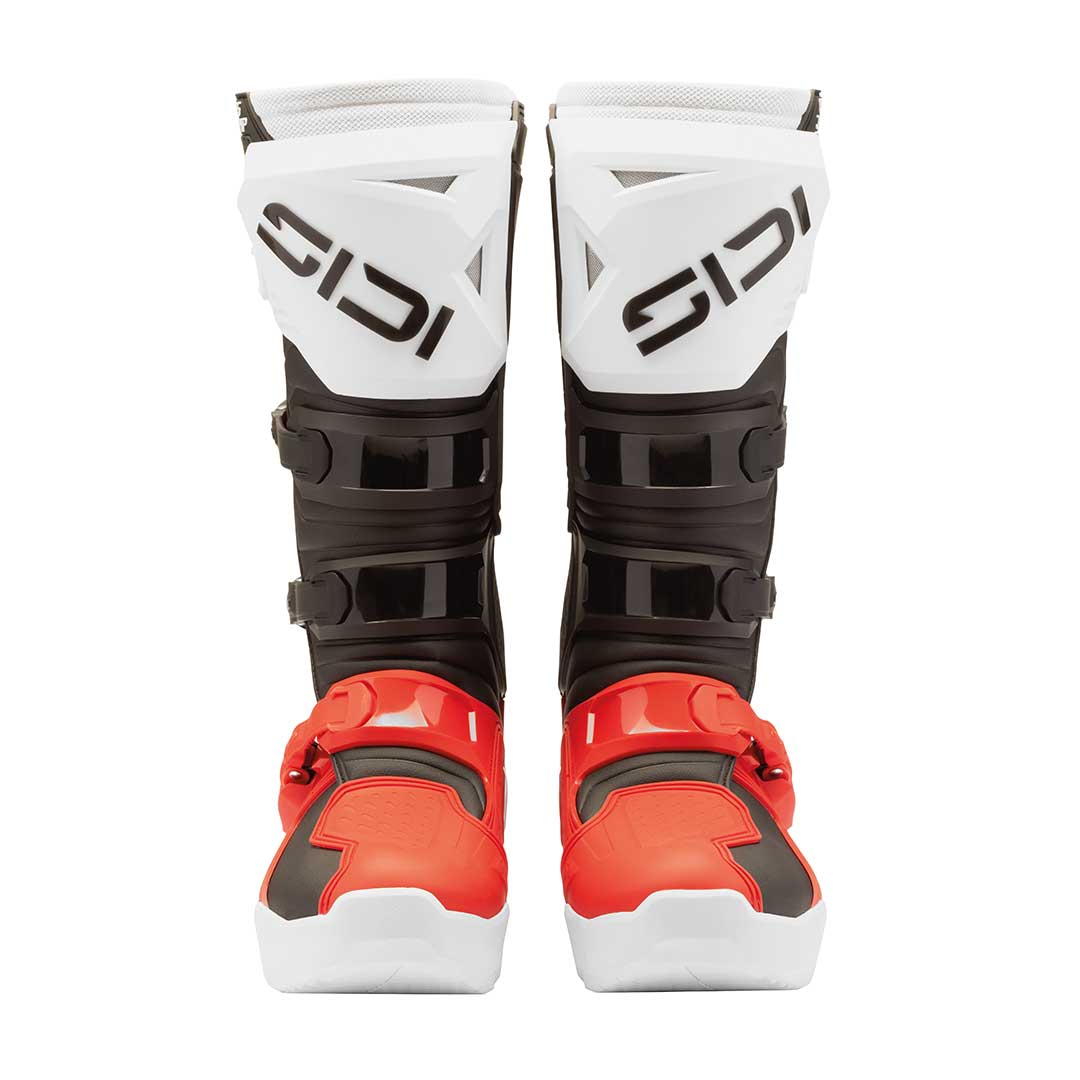 Crosscore Red, Black & White Motorcycle Boots