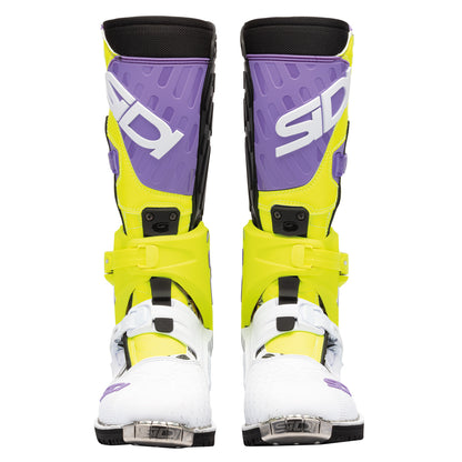 Crossair HD Billy Bolt Purple & Yellow Motorcycle Boots