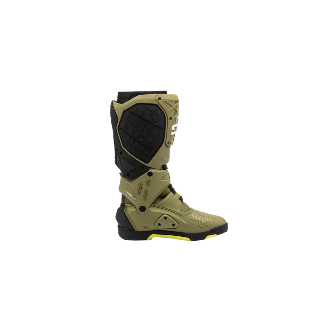 Sidi Crossair X CE Boots Olive Green/Fluo Yellow