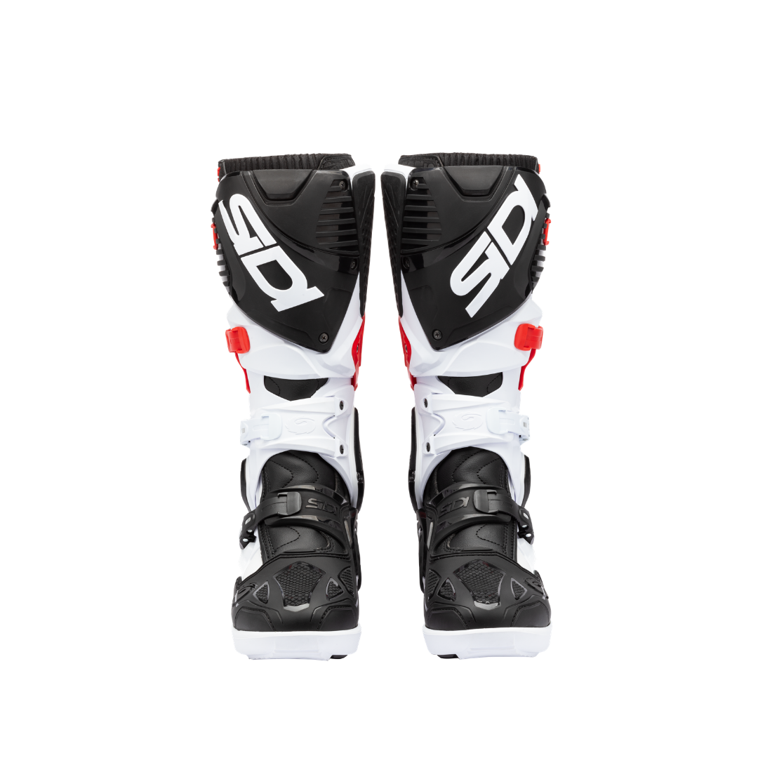 Crossfire 3 SRS White, Black & Red Motorcycle Boots