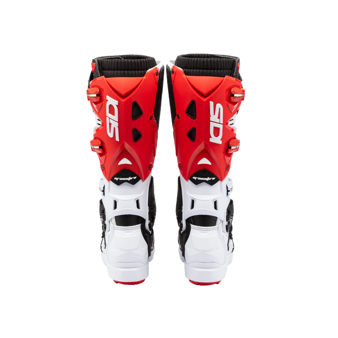 Crossfire 3 SRS White, Black & Red Motorcycle Boots