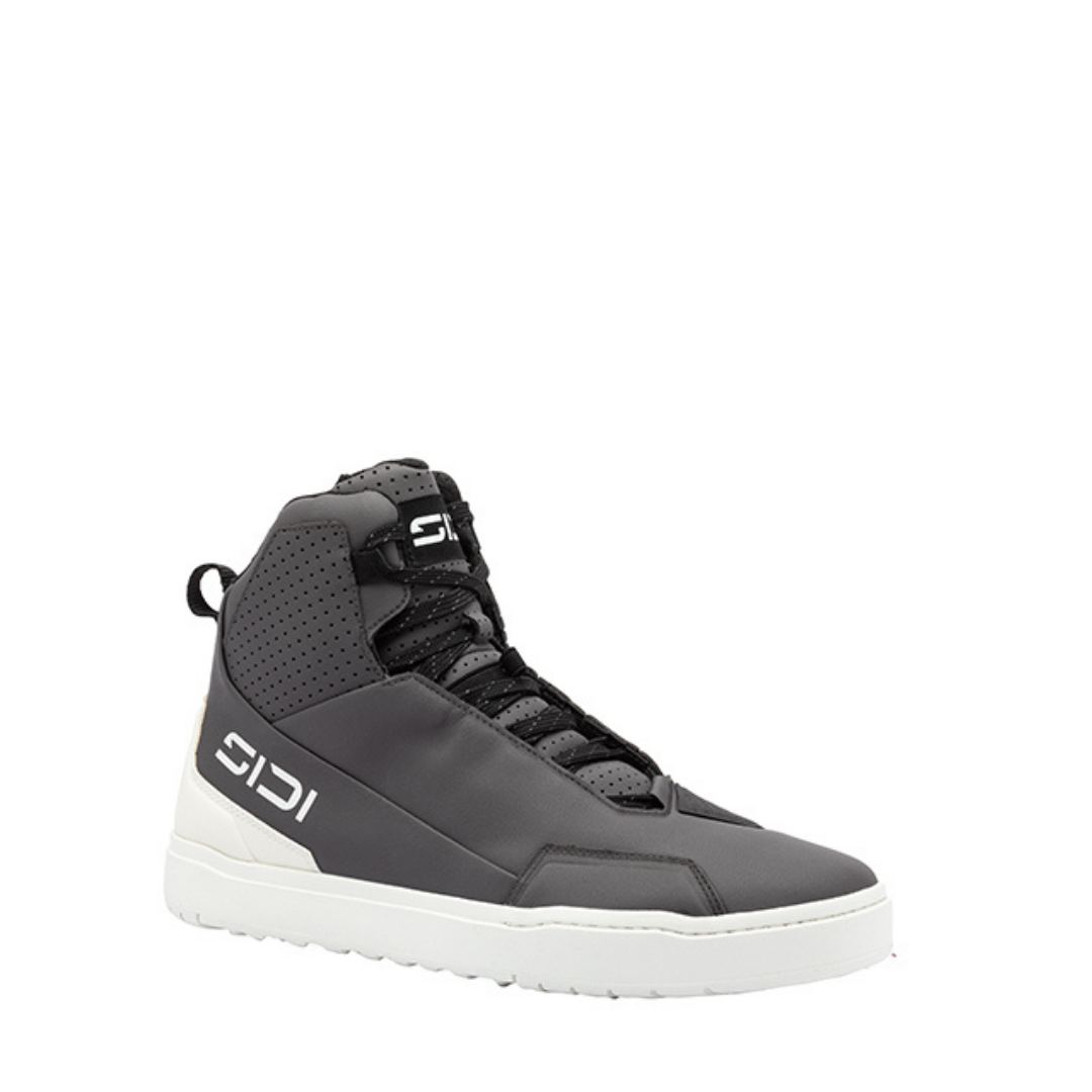 Black and White Motorcycle shoes - Sidi Stryda Dual 