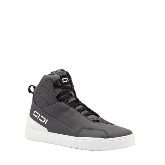 Black and White Motorcycle shoes - Sidi Stryda Dual 