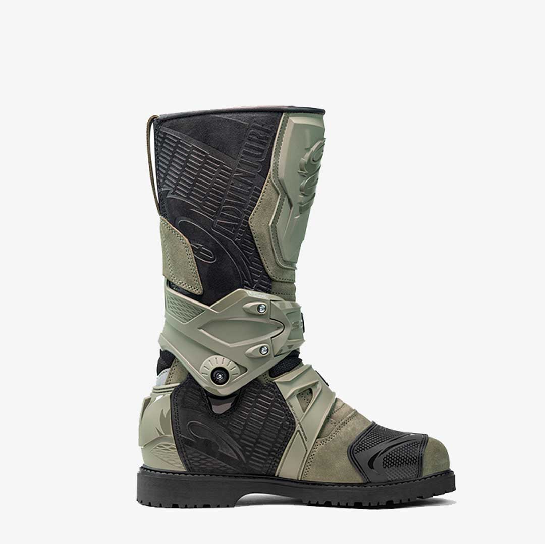 Adventure 2 Gore Military Green Motorcycle Boots