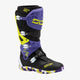 Crossair X Black & Purple Violet Motorcycle Boots