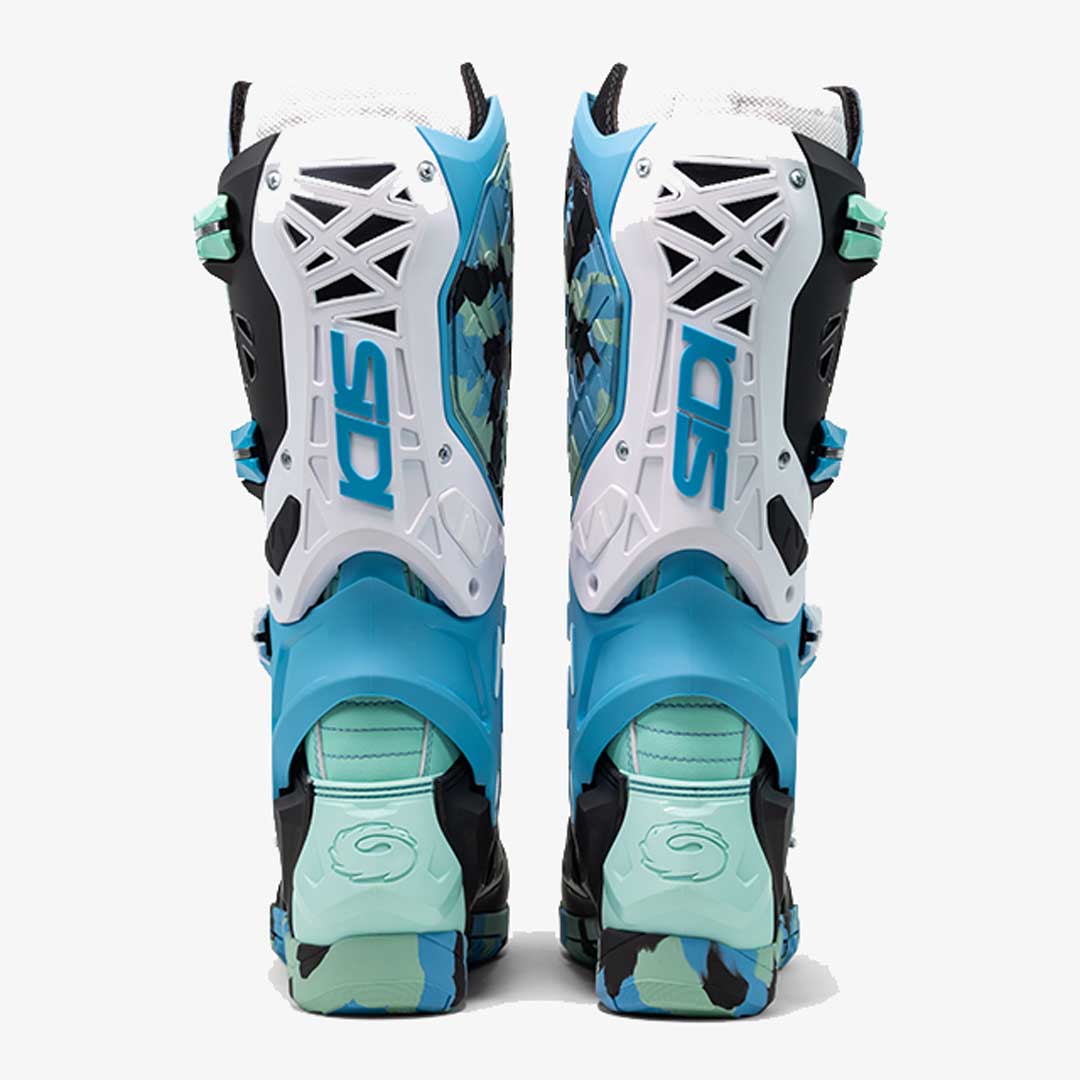 Crossair X Messy Cyan Motorcycle Boots