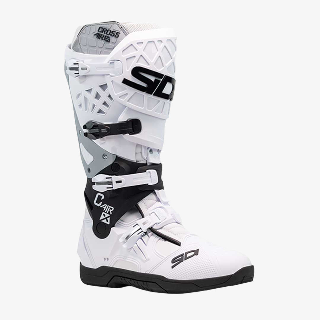 Crossair X White & Black Motorcycle Boots