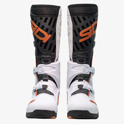 Crossair White, Black & Bronze Motorcycle Boots