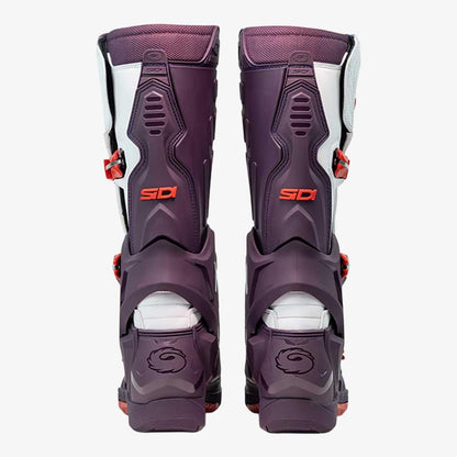 Crossair Wine & White Motorcycle Boots