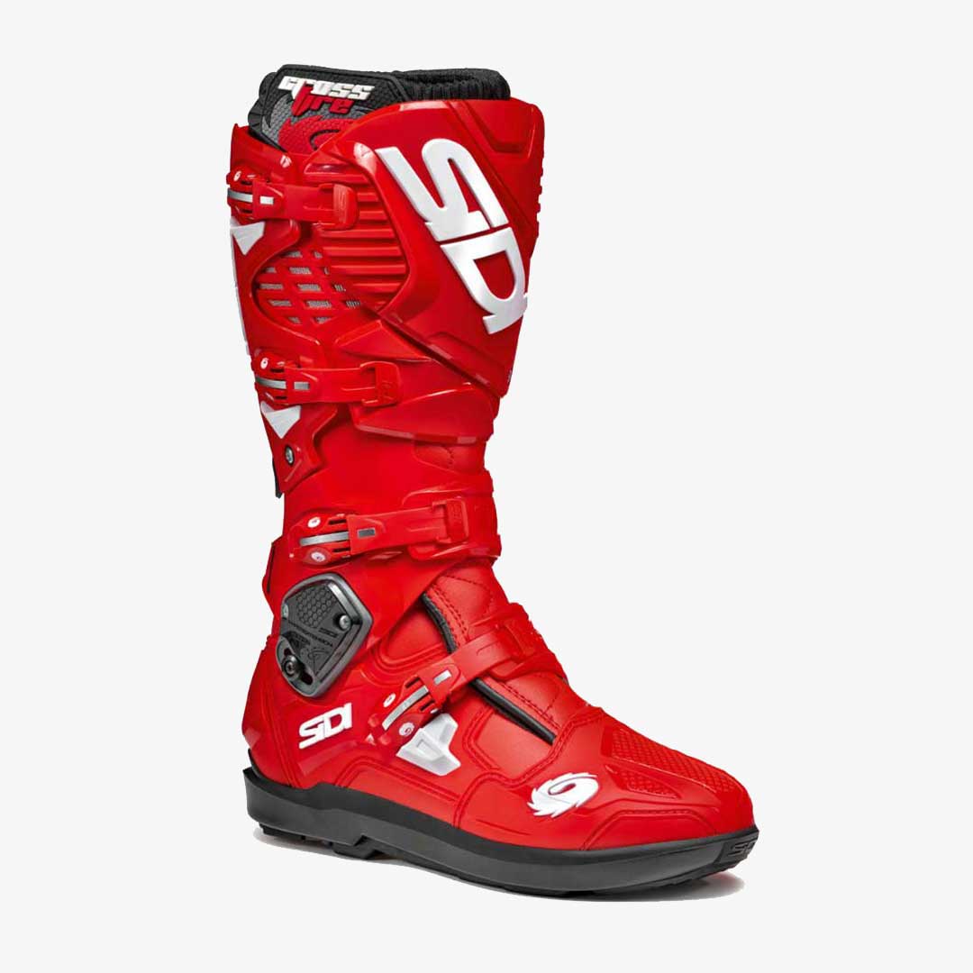 Crossfire 3 SRS Red Motorcycle Boots