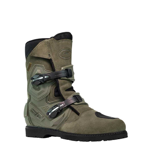 Sidi Mid Adventure 2 Gore Tex Military Green Motorcycle Boots
