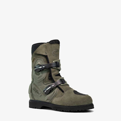 Mid Adventure 2 Gore Tex Military Green Motorcycle Boots