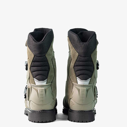 Mid Adventure 2 Gore Tex Military Green Motorcycle Boots