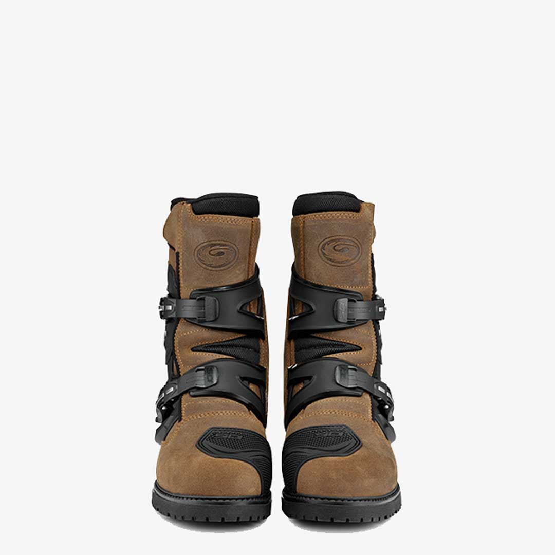Mid Adventure 2 Gore Tex Tobacco Brown & Black Motorcycle Boots