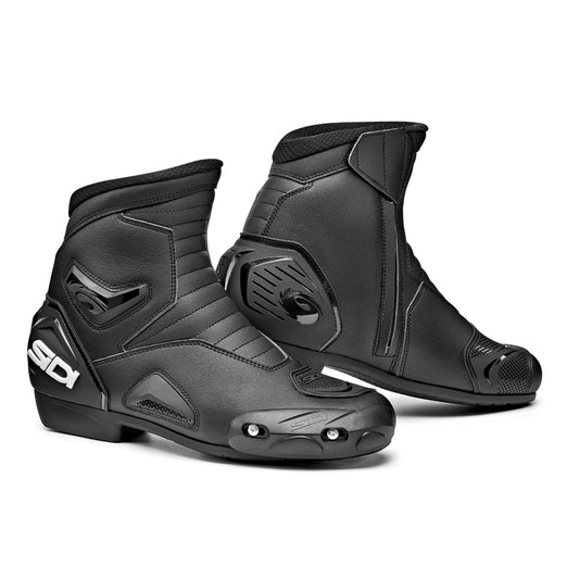 Pair of Sidi Mid Performer Black Motorcycle Boots