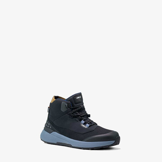 black and blue nucleus gtx motorcycle trainers