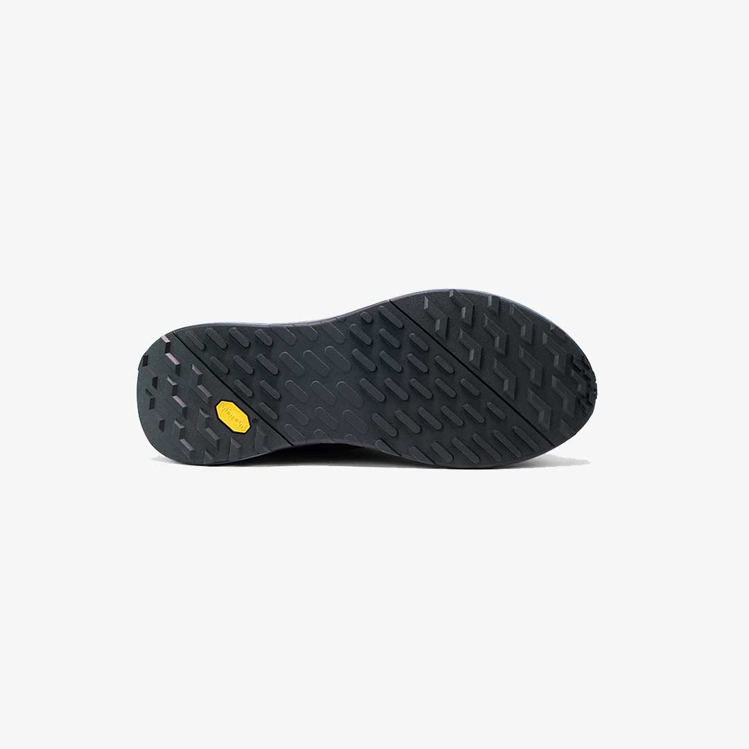 black grip sole of motorcycle trainers