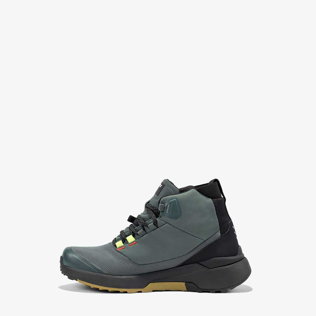 side of green ivy nucleus gtx motorcycle shoes