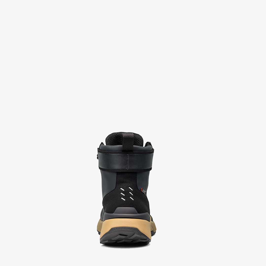 back of black nucleus motorcycle boots