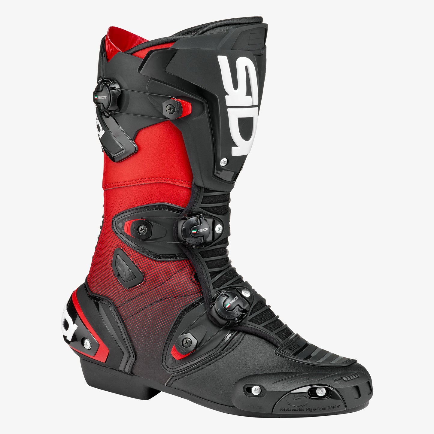 Mag 1 Black & Red Motorcycle Boots