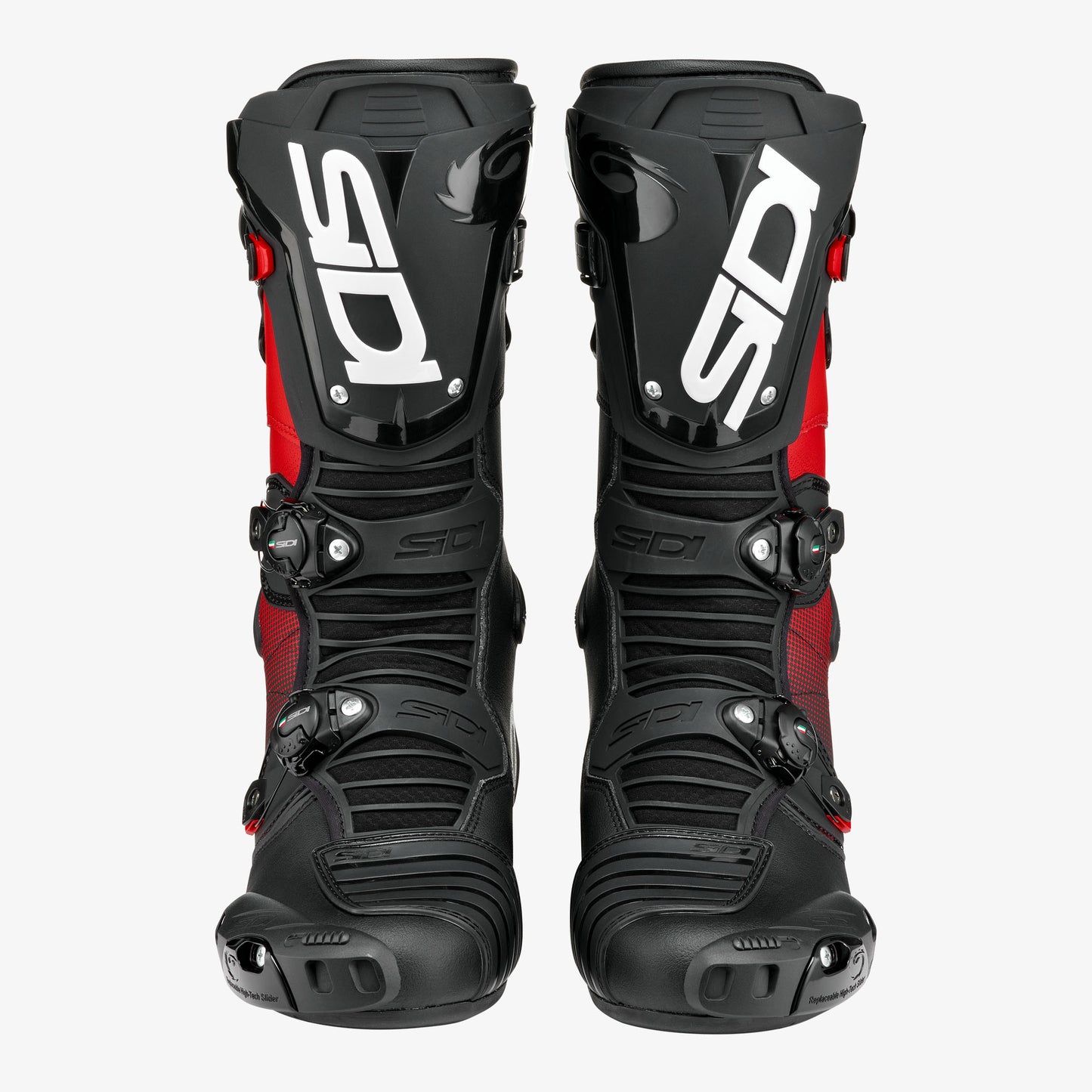 Mag 1 Black & Red Motorcycle Boots