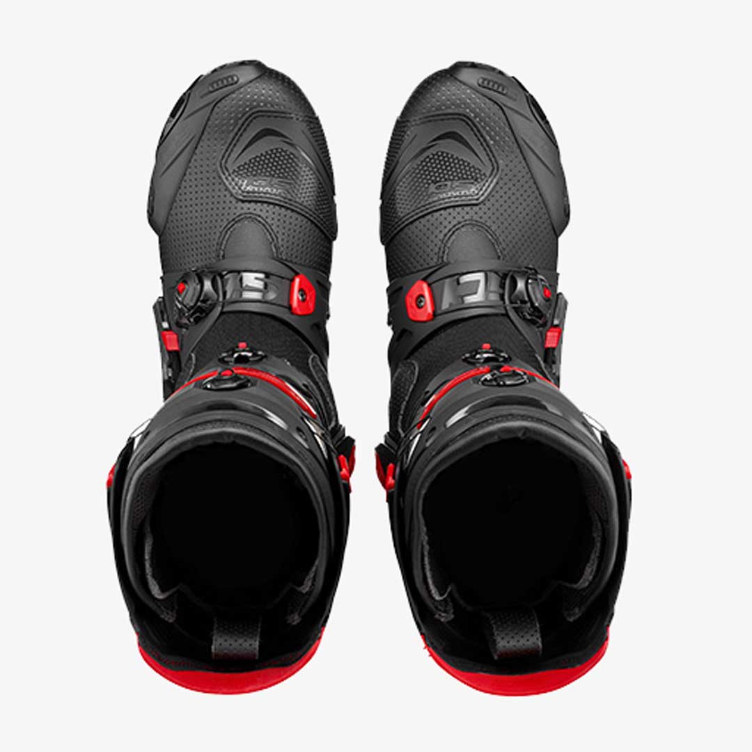 Rex Air Black & Red Motorcycle Boots