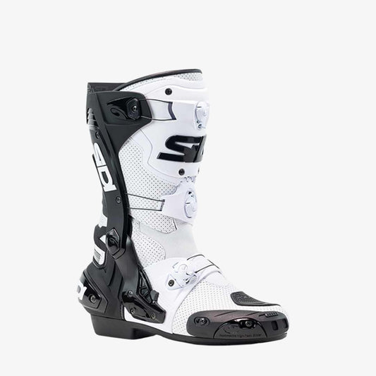 Rex Air White & Black Motorcycle Boots