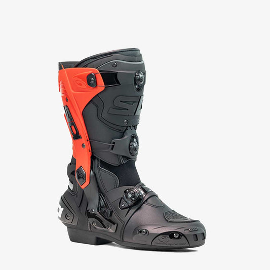 Rex Black & Red Motorcycle Boots