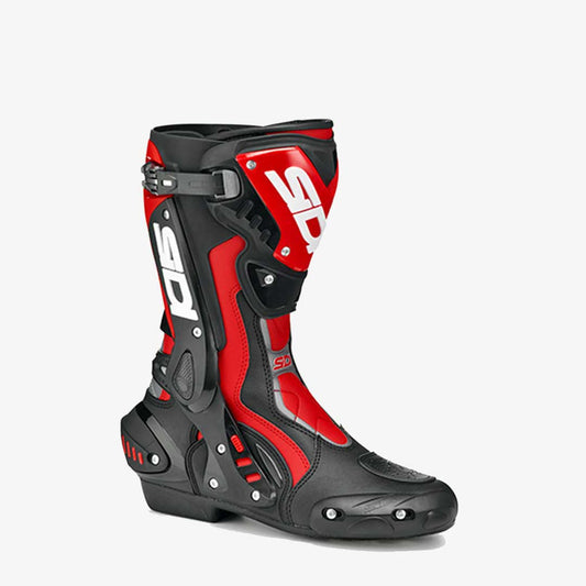 ST Black & Red Motorcycle Boots