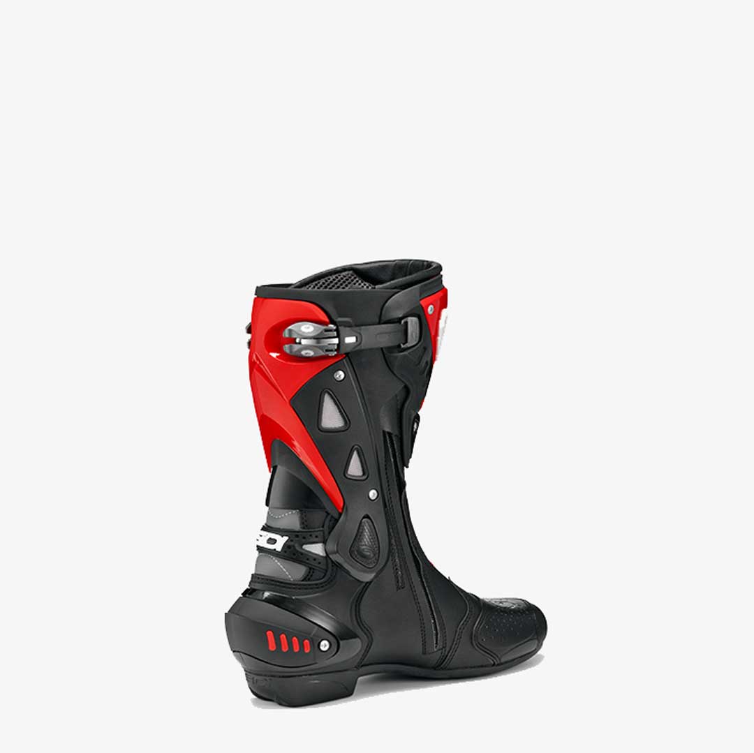ST Black & Red Motorcycle Boots