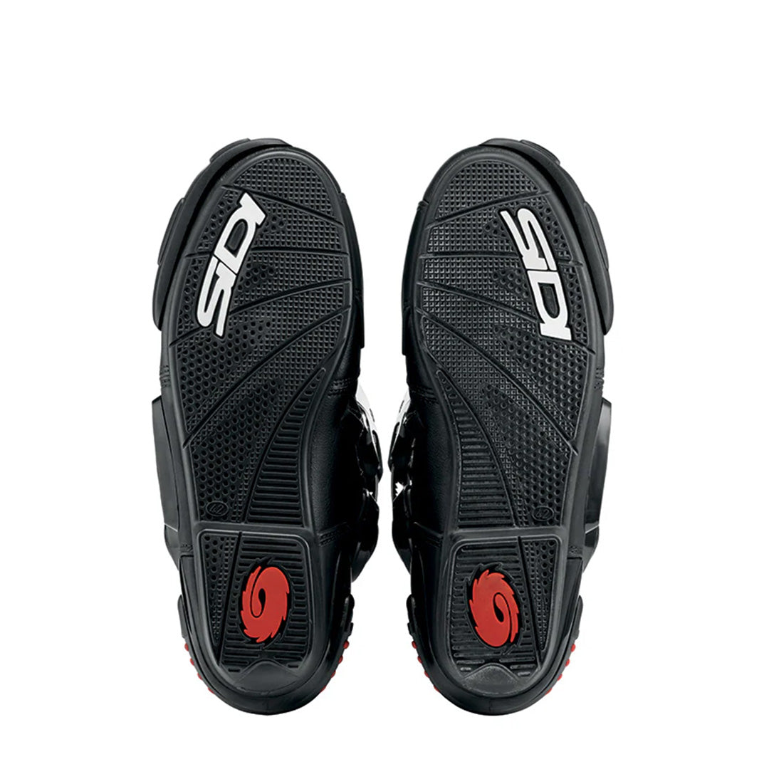 black soles of Sidi ST boots