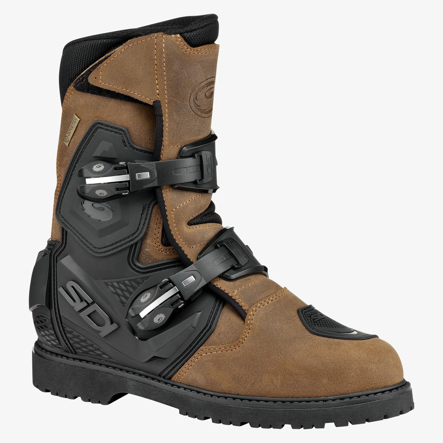 Mid Adventure 2 Gore Tex Tobacco Brown & Black Motorcycle Boots
